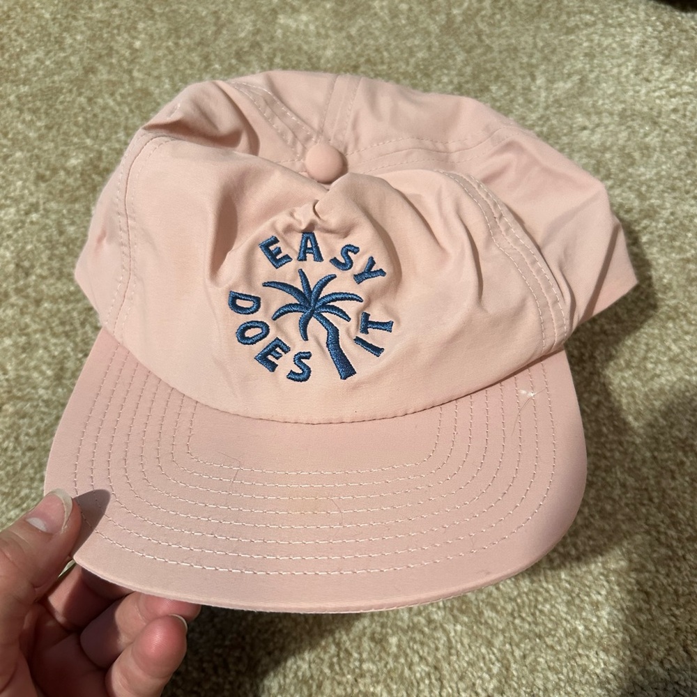 Katin Light Pink Cap with Embroidered Design